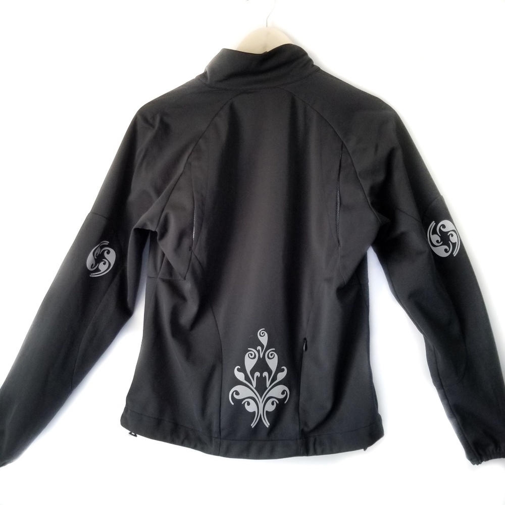 Athleta Athletic Black S Logo Back and Sleeves